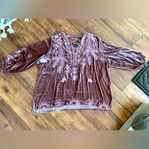 Johnny Was velvet top